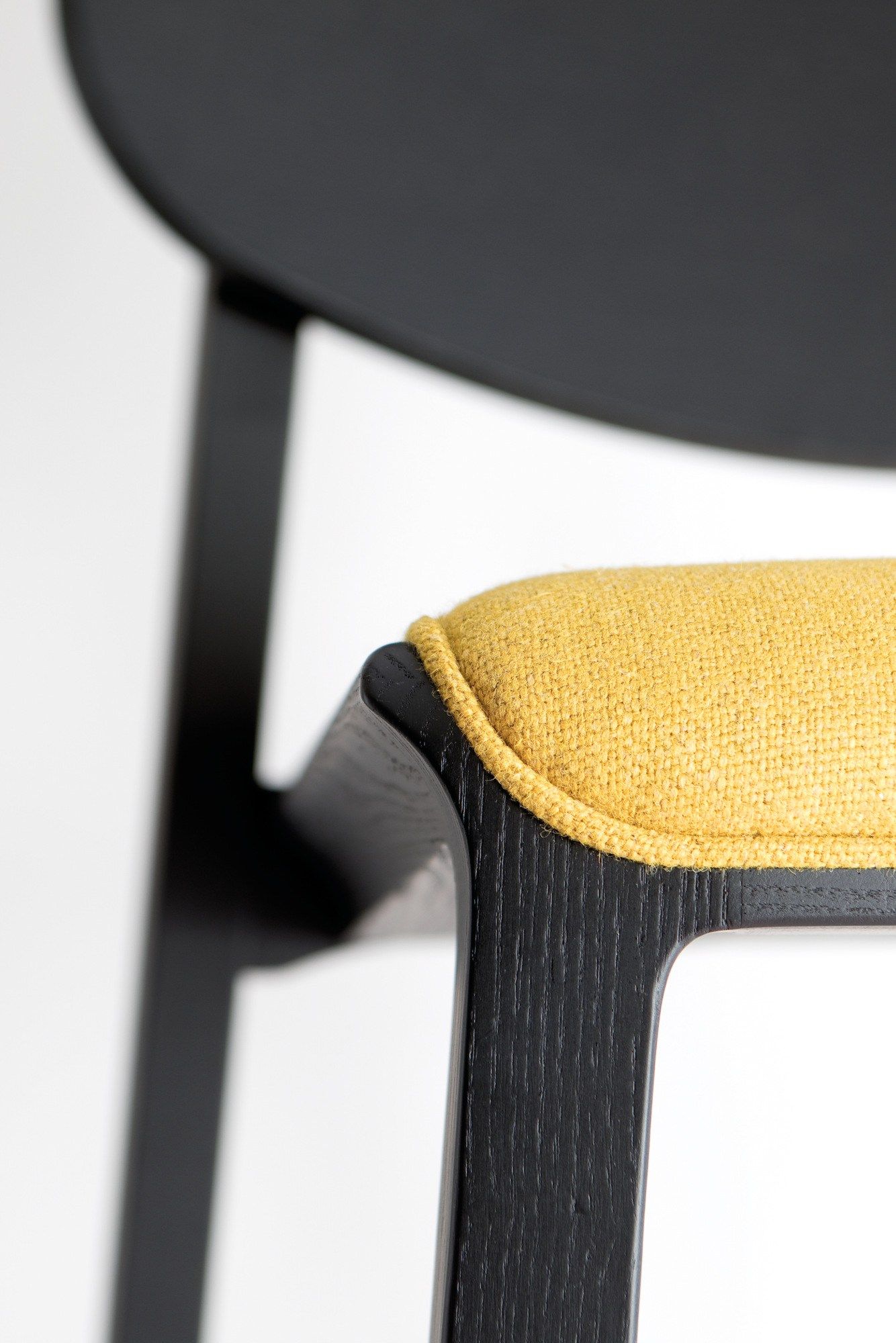 Высокий тканевый стул со спинкой с мягким сиденьем Cizeta двор ARCH-00033230 - Вид №4