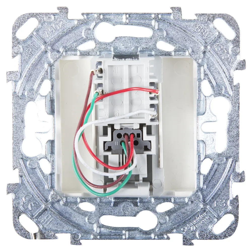 Телефонная розетка встраиваемая Systeme Electric Unica RJ11, цвет бежевый STLM-2069368 - Вид №4