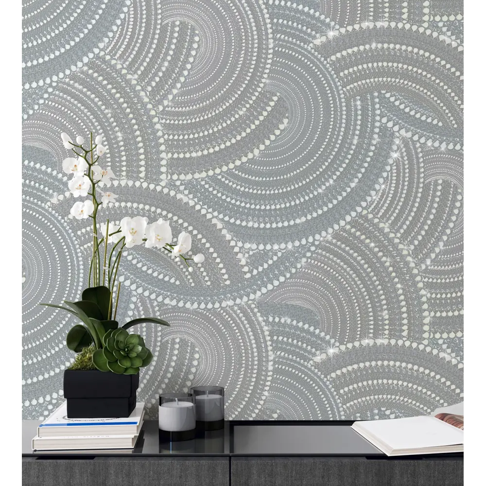 Обои флизелиновые Wallsecret Sansara сиреневые 1.06 м 8683-28 STLM-2174013 - Вид №4