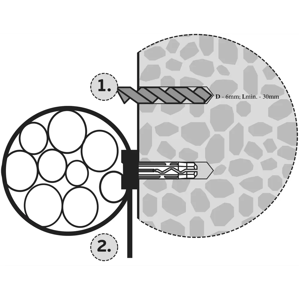 Хомут для труб и кабелей 16-32 мм цвет серый, 10 шт ЕВРОПАРТНЕР STLM-2157612 - Вид №5