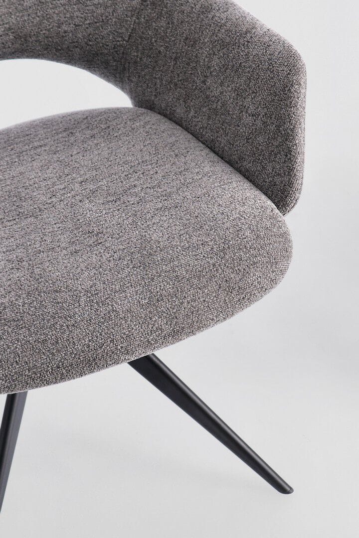 Тканевый поворотный стул с подлокотниками BIZZOTTO VIVIAN ARCH-00007538 - Вид №3