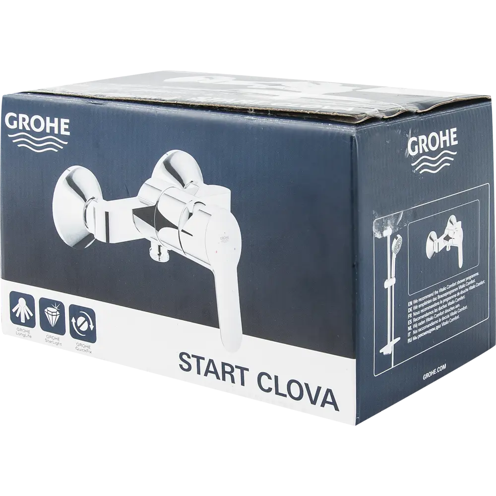 Смеситель для душа Grohe Startclova Shower однорычажный цвет хром Statclova STLM-2129501 - Вид №8