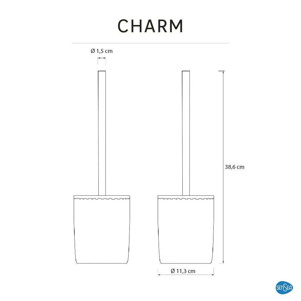 Ёршик для унитаза Sensea Charm цвет белый STLM-2183136 - Вид №5