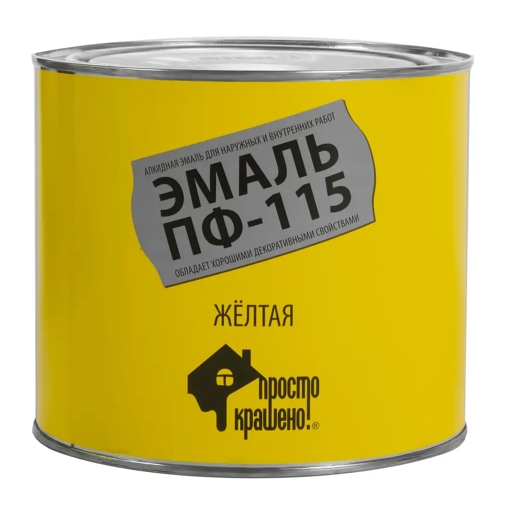 Эмаль жёлтая Простокрашено ПФ-115 1.9 кг 13315239 STLM-2071902 