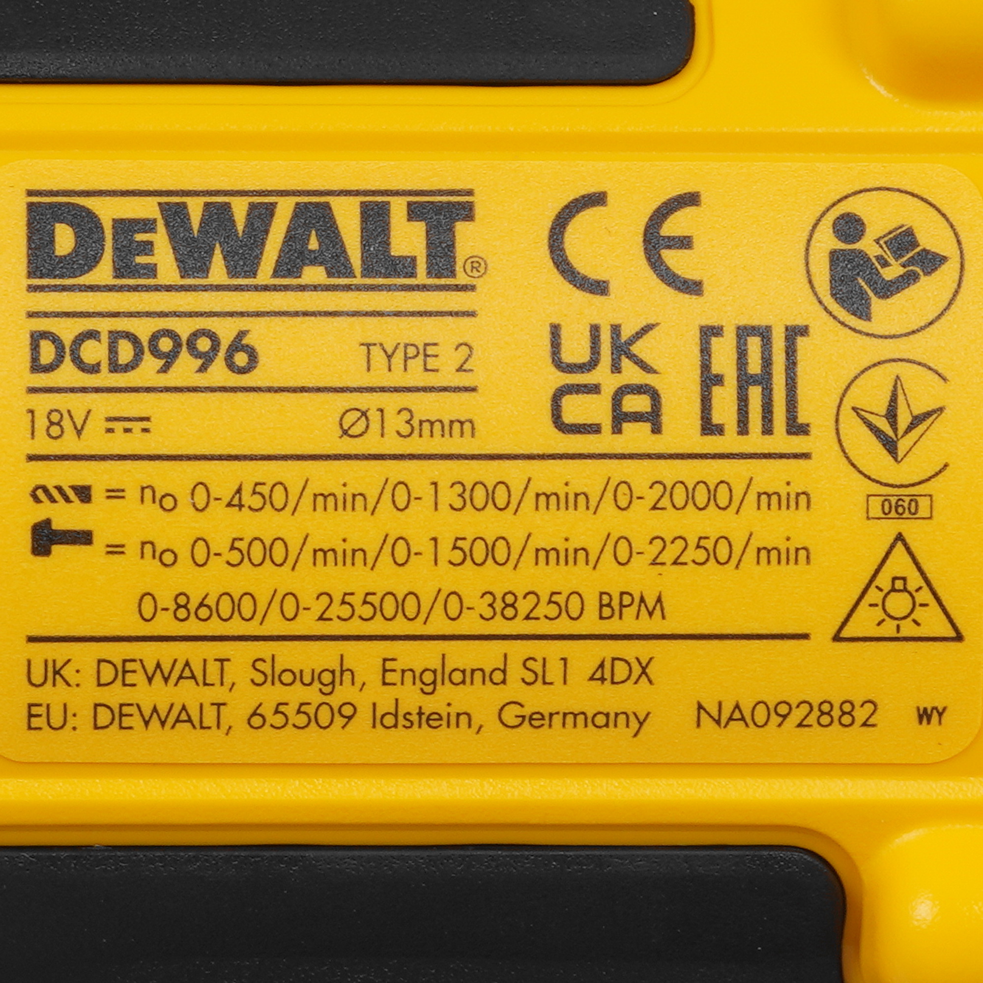 Дрель-шуруповерт DeWalt DCD996NT XR FLEXVOLТ 18/54V  , Без ЗУ, Без АКБ 5437937 STDN-0023959 - Вид №2