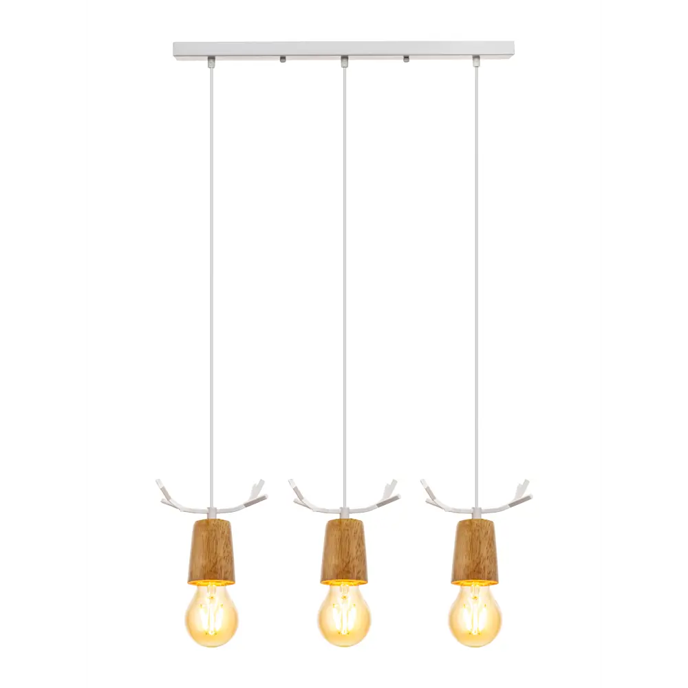 Светильник подвесной Lamplandia Antler White L1476, 1 лампа, 9 м², цвет белый STLM-2188946 - Вид №3