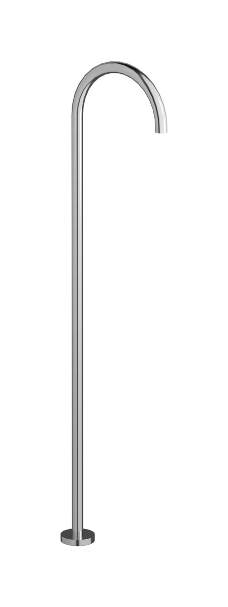 Напольный излив для раковины в комплекте с донным клапаном. WE ARE IB rx299ss Brushed Nickel Reflex