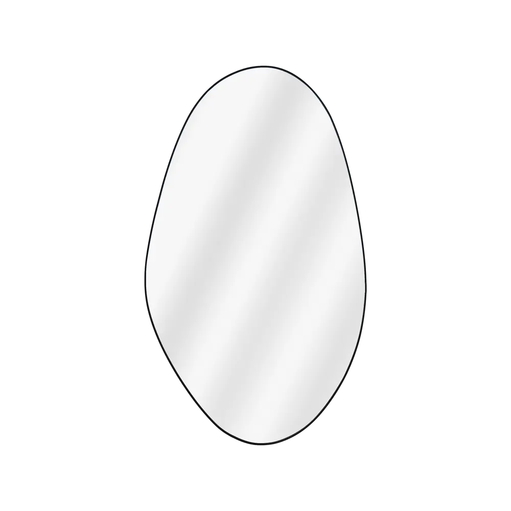 Зеркало декоративное Inspire Dali Black IV23200 прямоугольник 50x85 см STLM-2187360