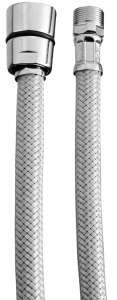 16850C150-CR CARIMALI Гибкий шланг Biflex (гладкий ПВХ с хромированной спиралью) 150см
