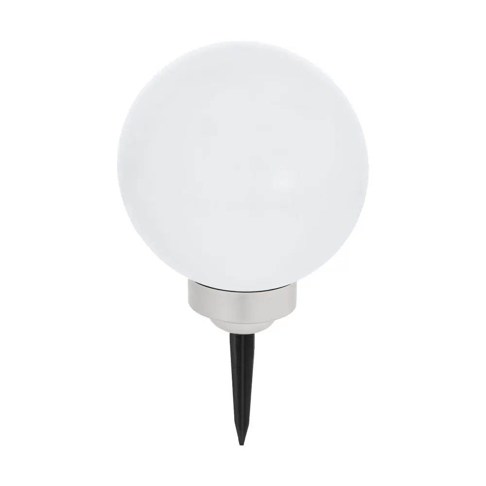 Светильник садовый в грунт на солнечных батареях, шар, D200 мм, RGB, цвет белый Eglo STLM-2017978