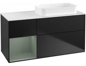 Villeroy&Boch Тумба под раковину Прямоугольная версия F681GMPD Finion Black Matt Lacquer