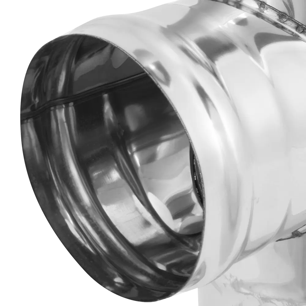 Тройник для дымохода Коракс D120 320x120 мм нержавеющая сталь 0.5 мм STLM-2169858 - Вид №2