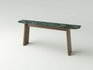 Консоль из орехового дерева с каменным верхом