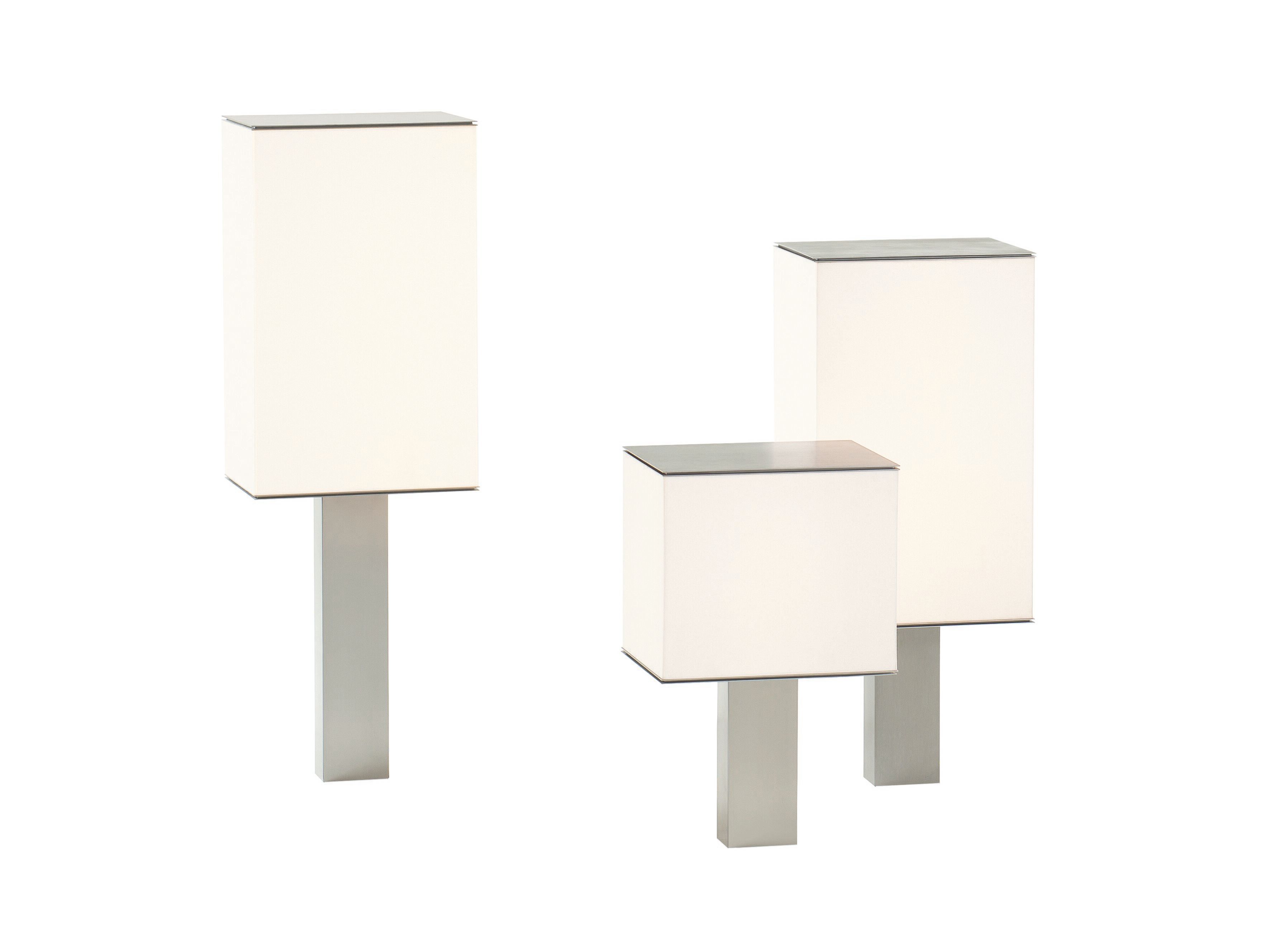 Нержавеющая сталь и лен затемнения светодиодные настольные лампы Poliform Helga ARCH-00038422 - Вид №1