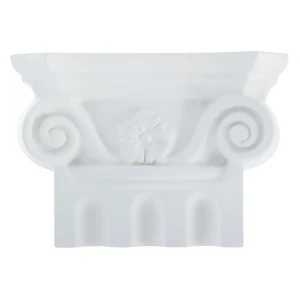 Капитель к пилястре полиуретан Decomaster DK 207 белая 100 мм