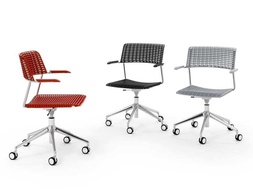 Вращающееся офисное кресло из полипропилена с подлокотниками Diemmebi ARCH-00056220