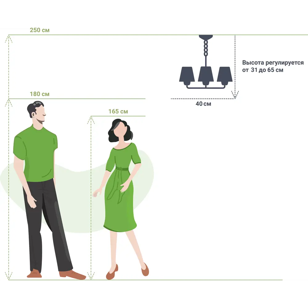Люстра Vitaluce Blanca — классическое освещение для высоких потолков 16442305 STLM-0006852 - Вид №5