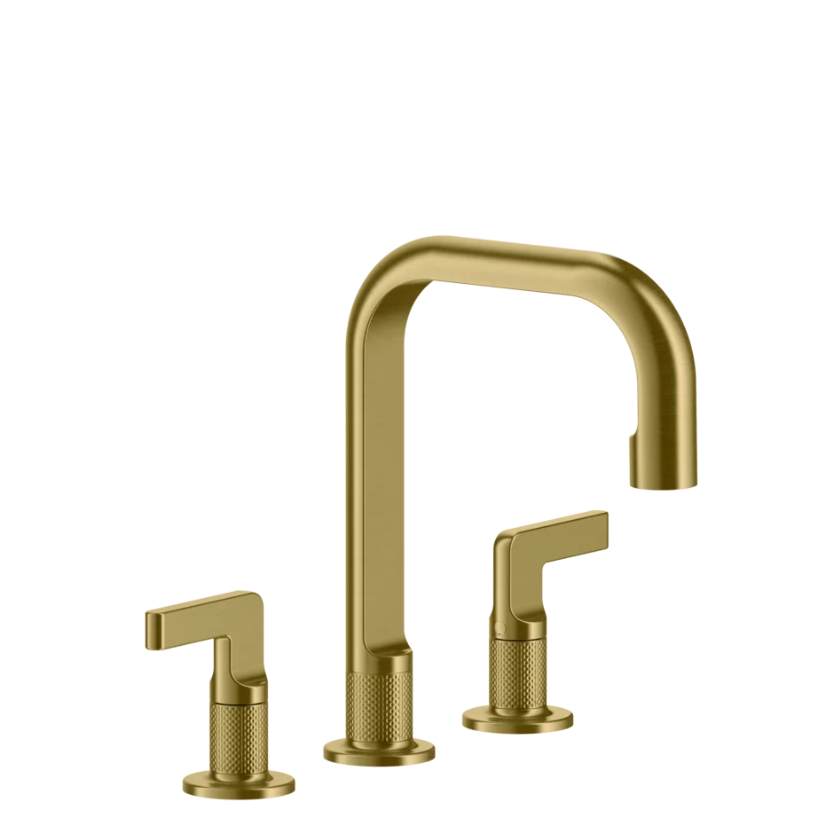 Группа умывальников 58014 716 Gessi Inciso PVD С ЗОЛОТОЙ ЩЕТКОЙ 58014716