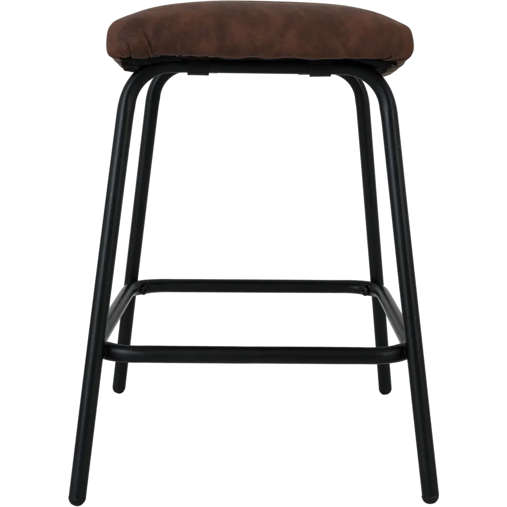 Табурет мягкий Atmosphera 166597A 49x46x35 см цвет коричневый STLM-2028545 - Вид №1