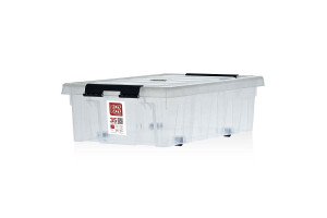 18265849 Подкроватный контейнер на роликах с крышкой 35 л, прозрачный 035-00.07 Rox Box
