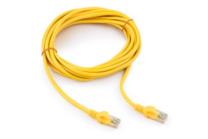 15933244 Медный патч-корд UTP PP10-5M/Y кат.5e, 5м, литой, многожильный жёлтый PP10-5M/Y Cablexpert