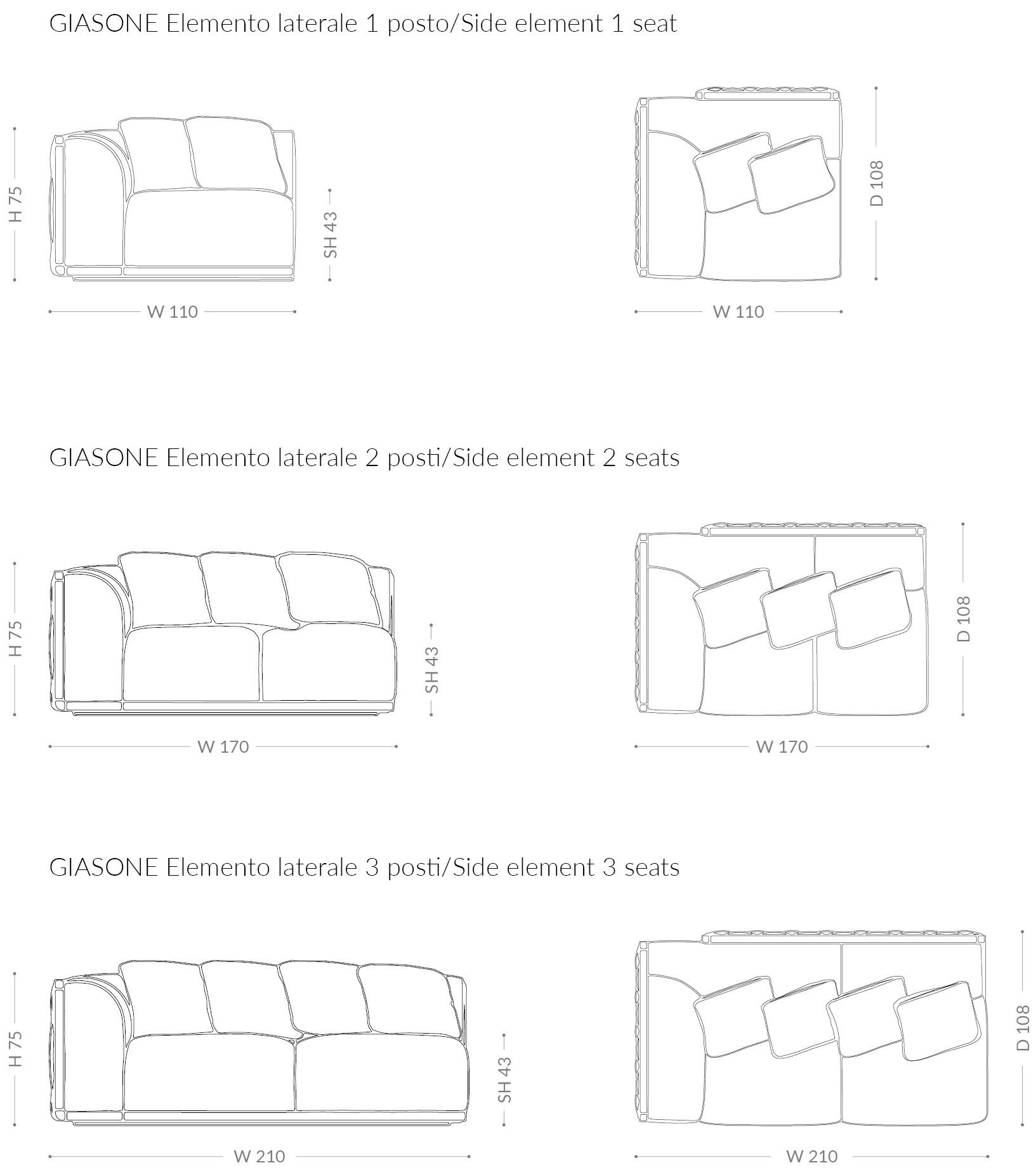 Бархатный диван BRUNO ZAMPA Giasone ARCH-00044477 - Вид №5