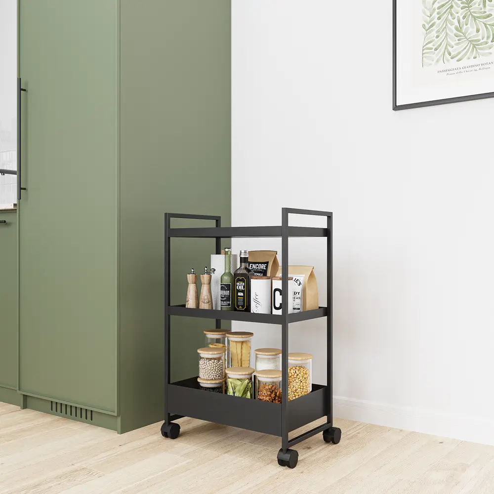 Напольный шкаф KONSENSA для кухни 50x79x30 см черный металл 89422303 STLM-1564504 - Вид №3