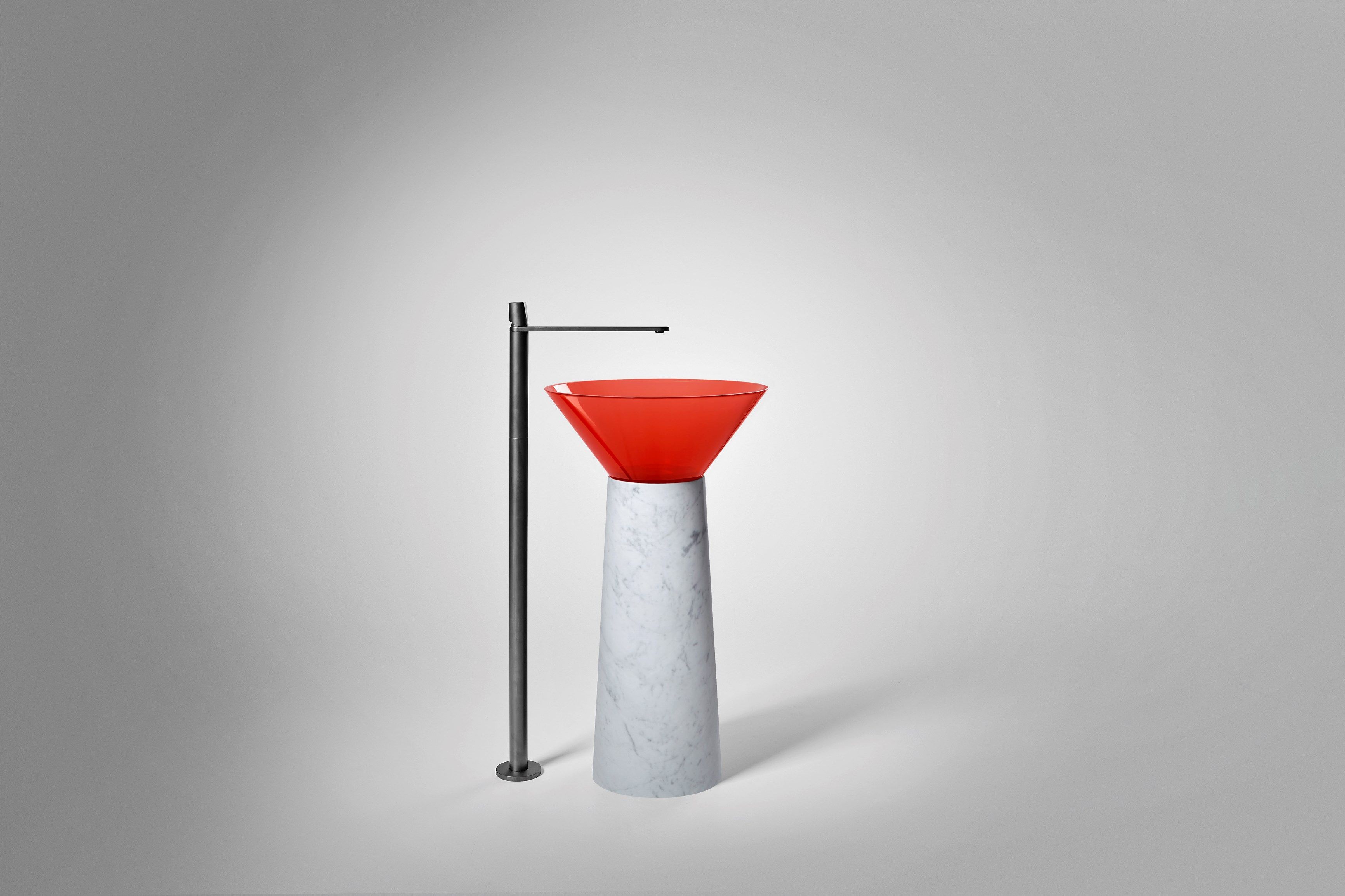 Каррарский мрамор отдельно стоящий круглый умывальник Antoniolupi ALBUME11 + ALBUME21 ARCH-00060600 - Вид №21