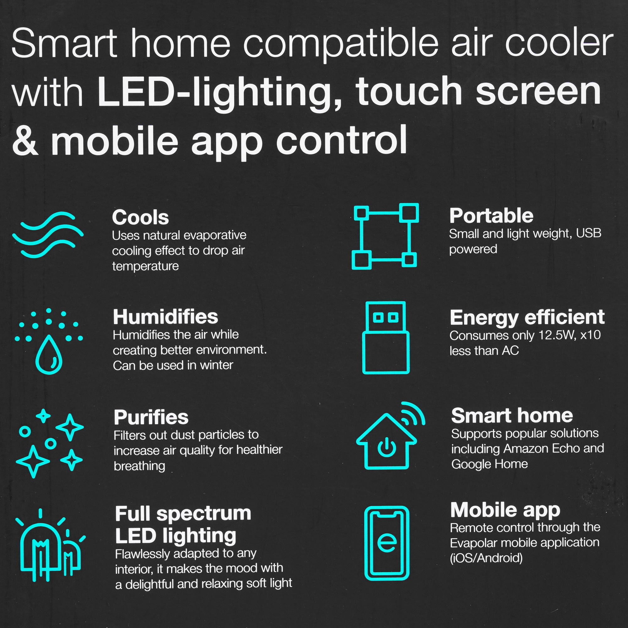 9960691 Охладитель воздуха Evapolar evaSMART EV-3000 белый STDN-0047954 - Вид №6