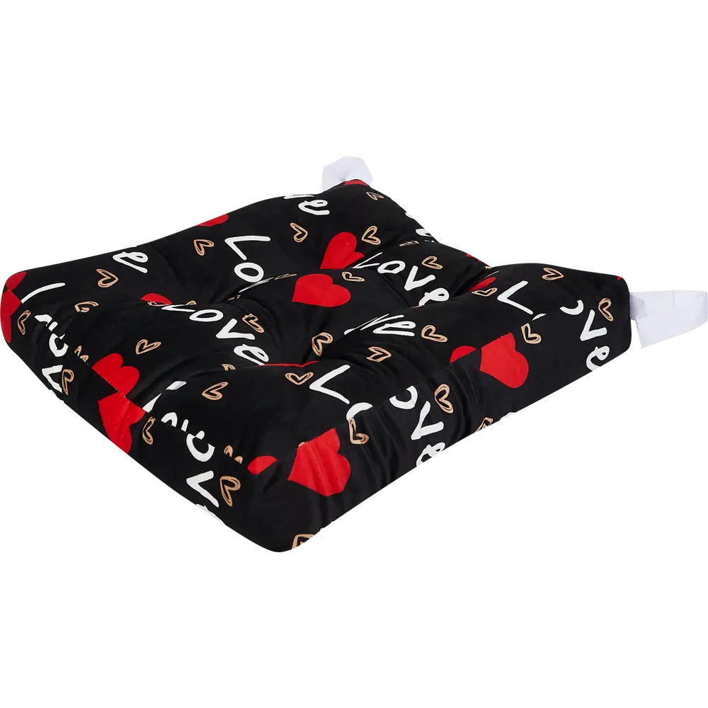 Подушка на стул Sweet 40х40 см цвет черно-белый SEASONS STLM-2147097 - Вид №1