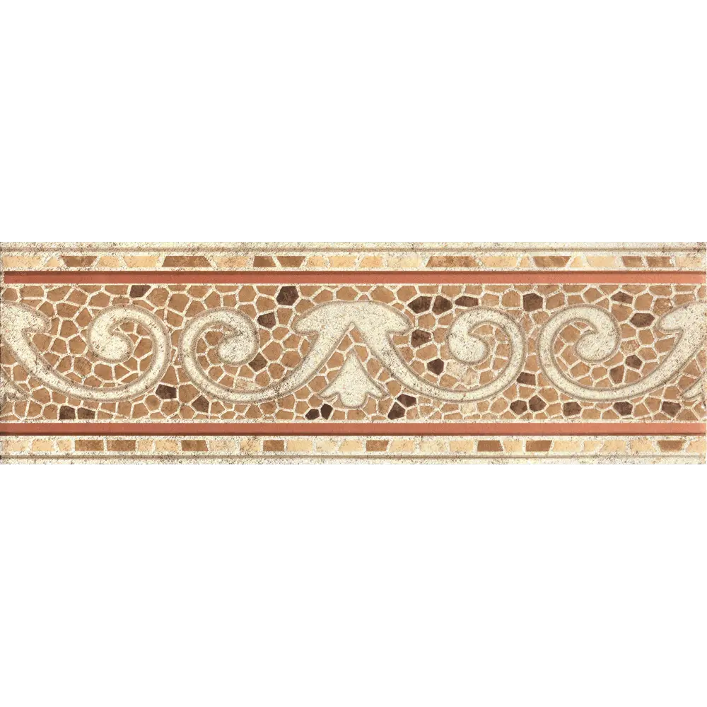 Бордюр напольный LB Ceramics Тенерифе 14x45 см матовый цвет бежевый STLM-2199464