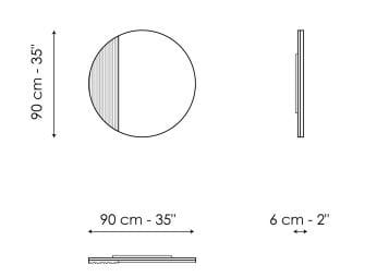 Настенное круглое зеркало BONALDO MUSA ARCH-00092374 - Вид №2