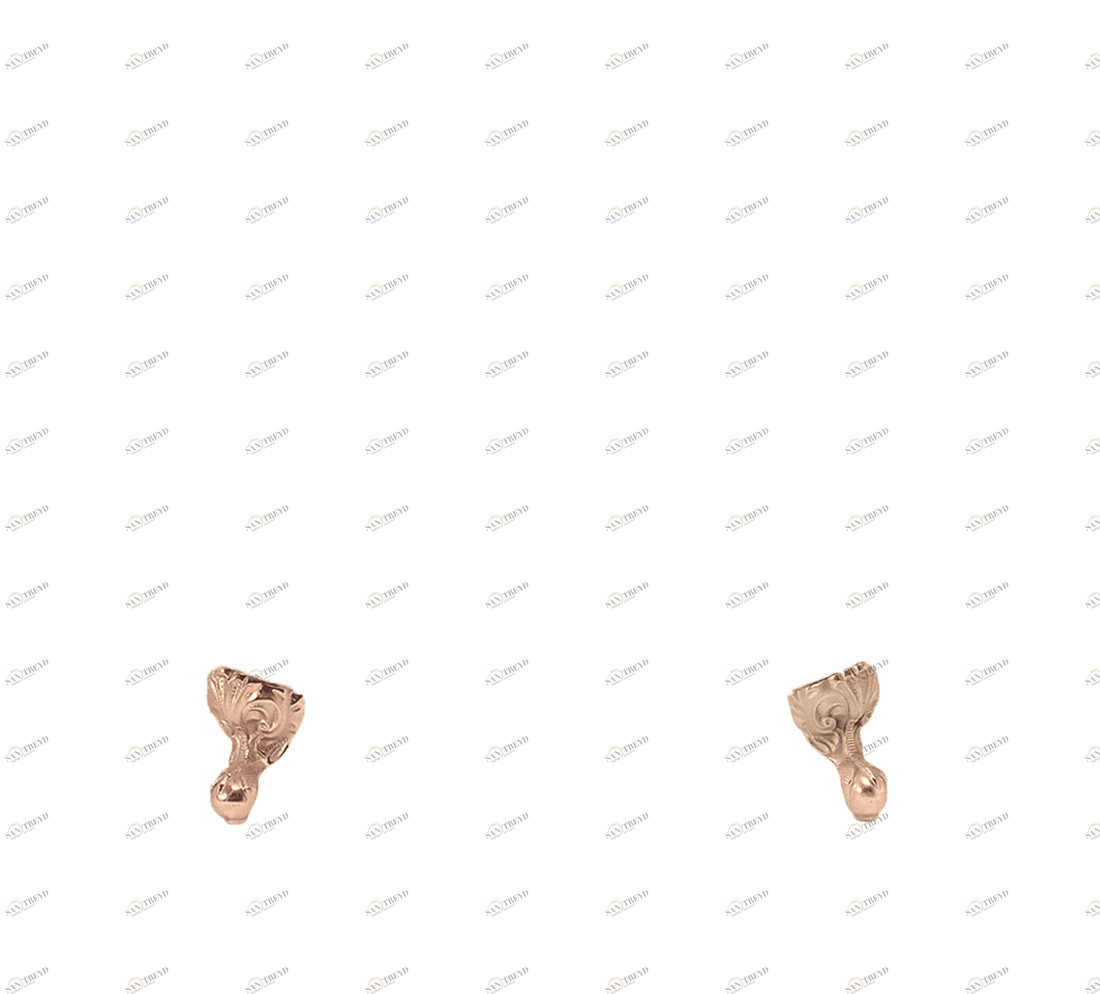 Gentry Home Bexley Cast iron bathtubs with feet Classic rose gold GH101782 