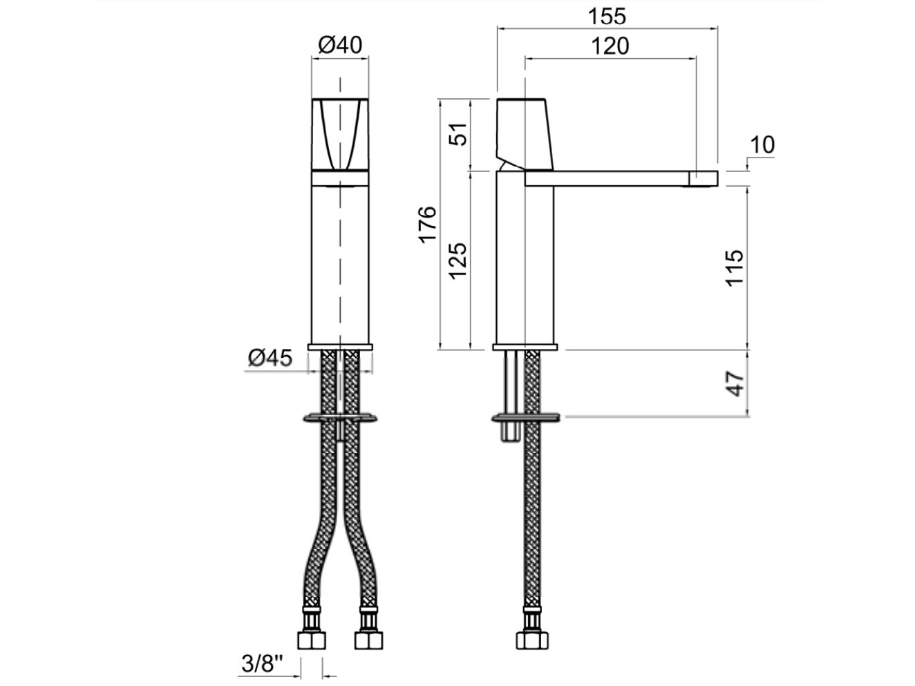 Однорычажный смеситель для раковины Antoniolupi Indigo ARCH-00069397 - Вид №23