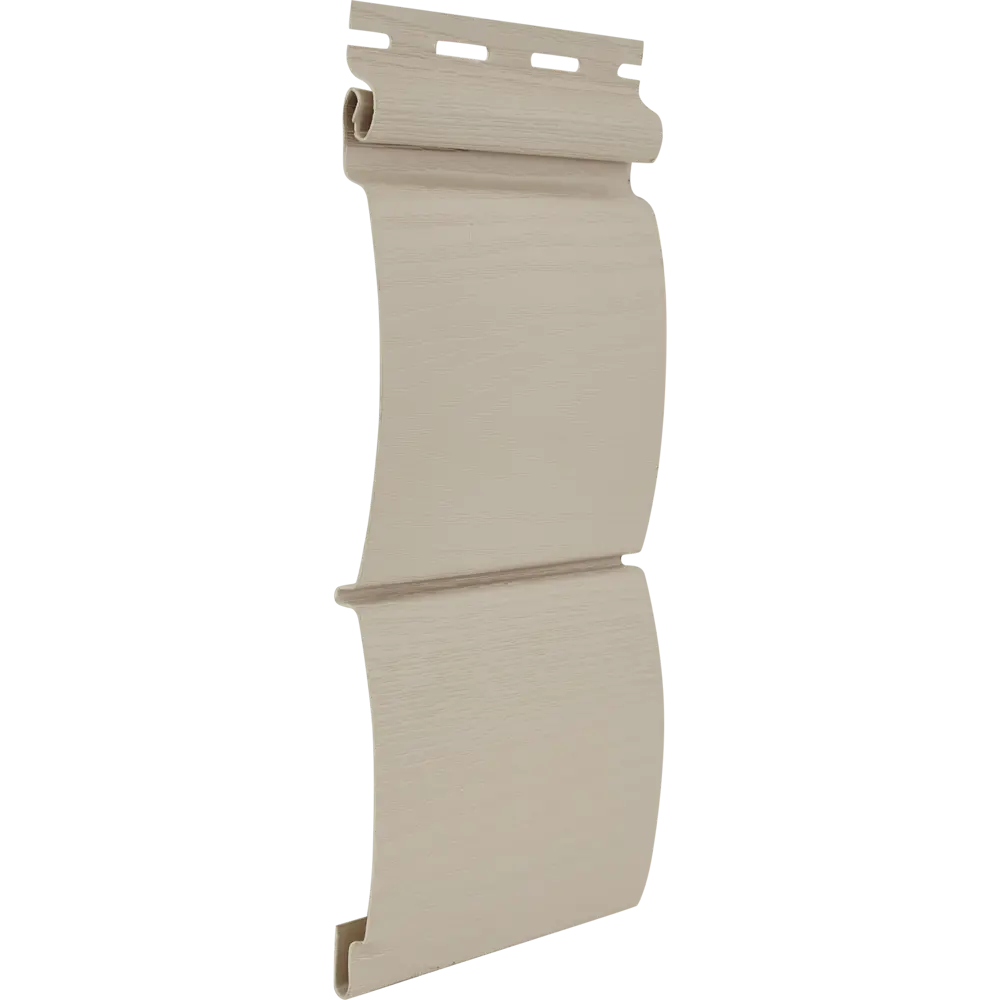 Сайдинг ПВХ блок-хаус 2700х230 мм бежевый, 0.62 м2 FINEBER STLM-2056590 - Вид №1