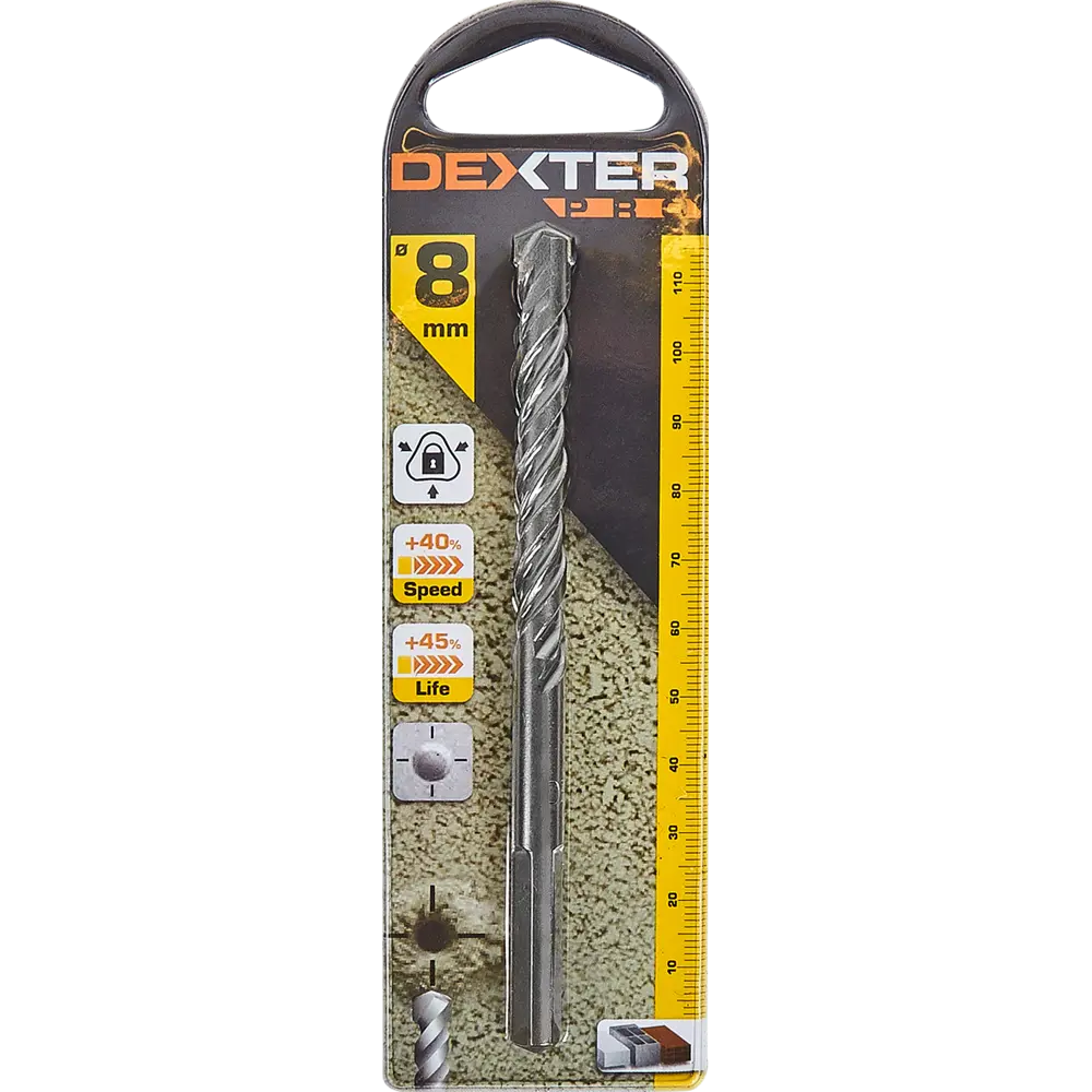 Сверло по бетону Dexter к. Pro 8x120мм STLM-2151922 - Вид №3