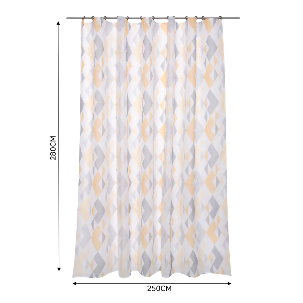 Тюль на ленте Inspire Mukkonam 250x280 см цвет серо-желтый STLM-2170509 - Вид №3