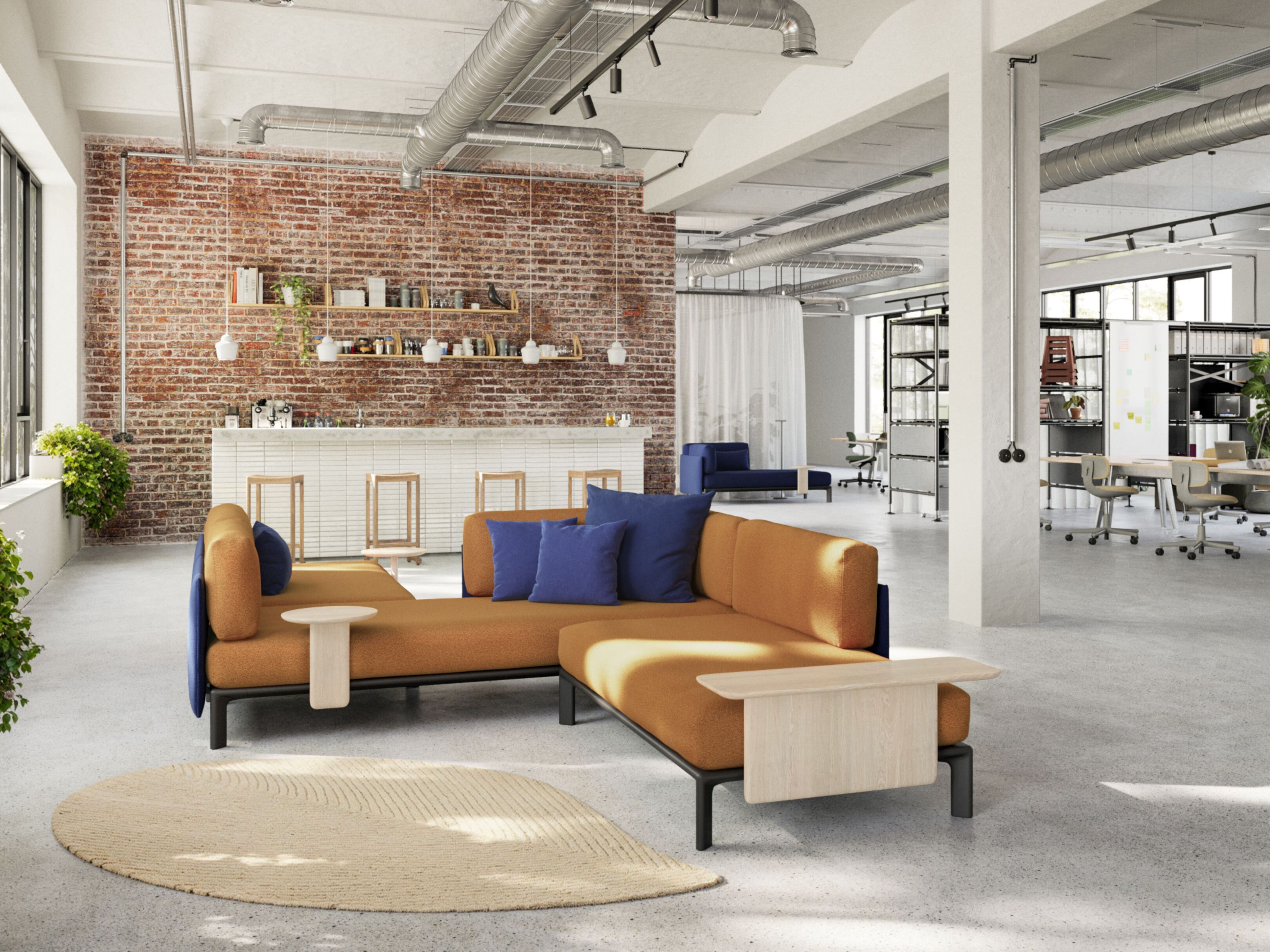 Секционный диван из ткани VITRA ANAGRAM ARCH-00000983 - Вид №3