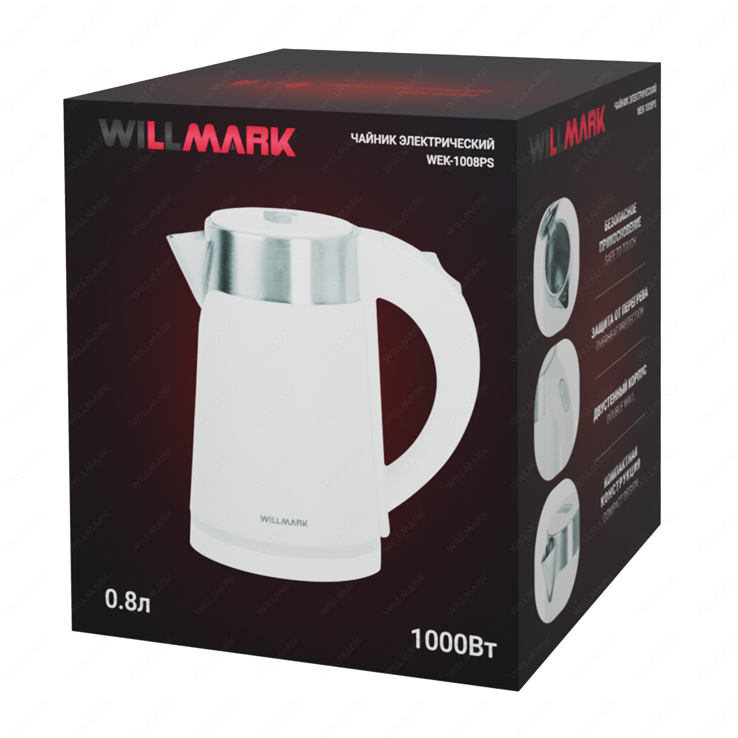 9269576 Электрочайник WILLMARK WEK-1008PS белый STDN-0023921 - Вид №8