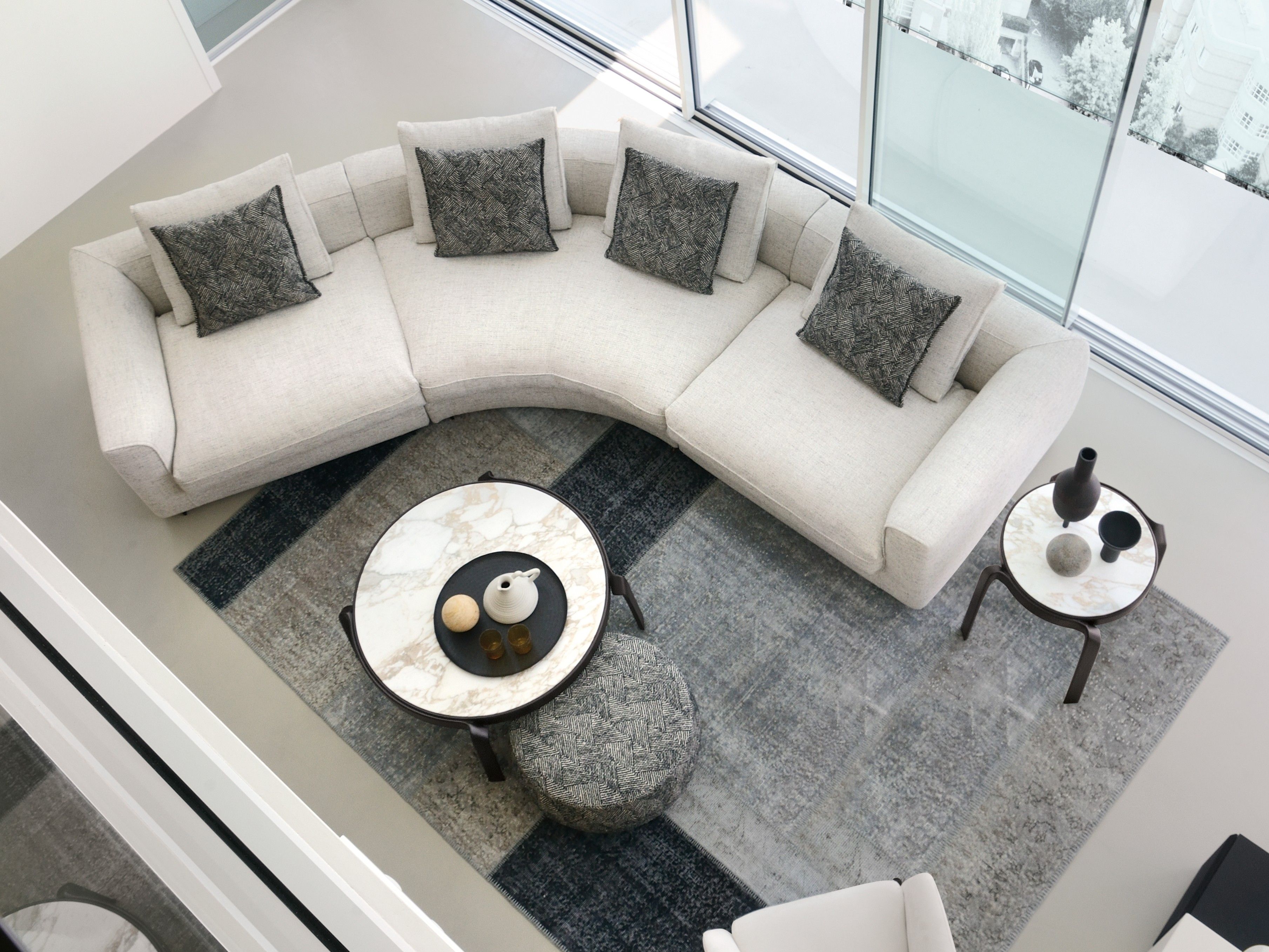 3-местный изогнутый диван CTS SALOTTI Capetown ARCH-00103319