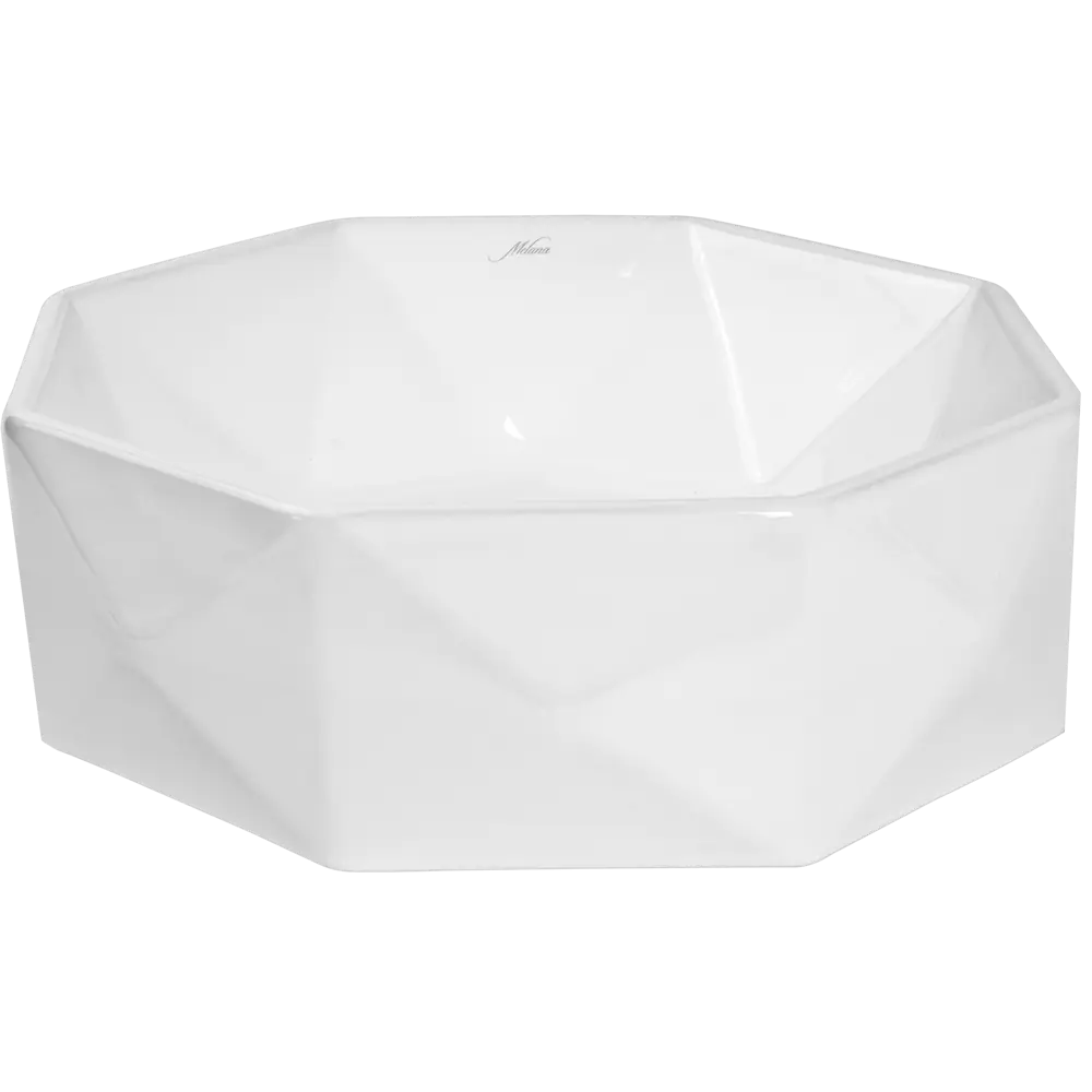 Раковина MELANA MLN-78347 — восьмиугольная накладная для столешницы 82381820 Pepo STLM-0025986