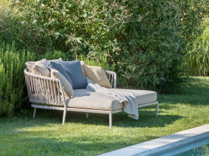 Алюминиевая и тканевая Садовая кровать