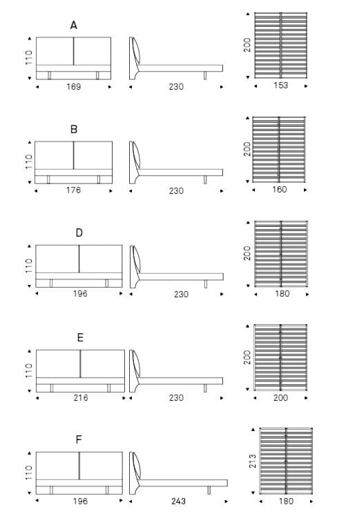 Двуспальная мягкая кровать Cattelan italia LUKAS ARCH-00153153 - Вид №6