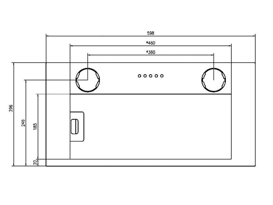 9145456 Вытяжка полновстраиваемая SCHTOFF QUATTROPORTE 60 белый STDN-0093972 - Вид №1