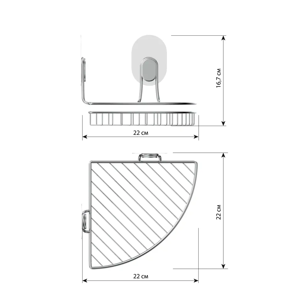 Полка угловая Lemer Leraform STLM-2016328 - Вид №2