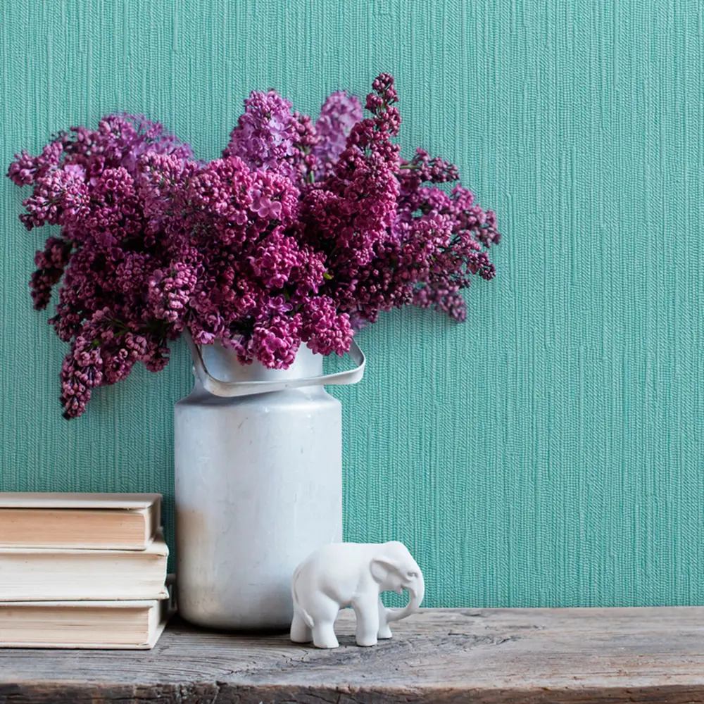 Обои виниловые Inspire 0.53х10 м однотон дождь цвет ментоловый Па 6119-67 Basic Rain STLM-2053100 - Вид №2