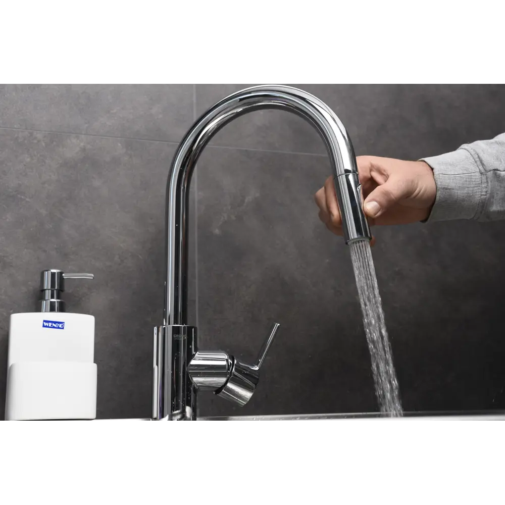 Смеситель для кухни GROHE Feel выдвижной, цвет хром Feel Clova STLM-2209415 - Вид №13