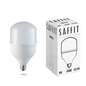 Лампа светодиодная SAFFIT SBHP1050 E27-E40 50W 6400K, Холодный белый (голубой)