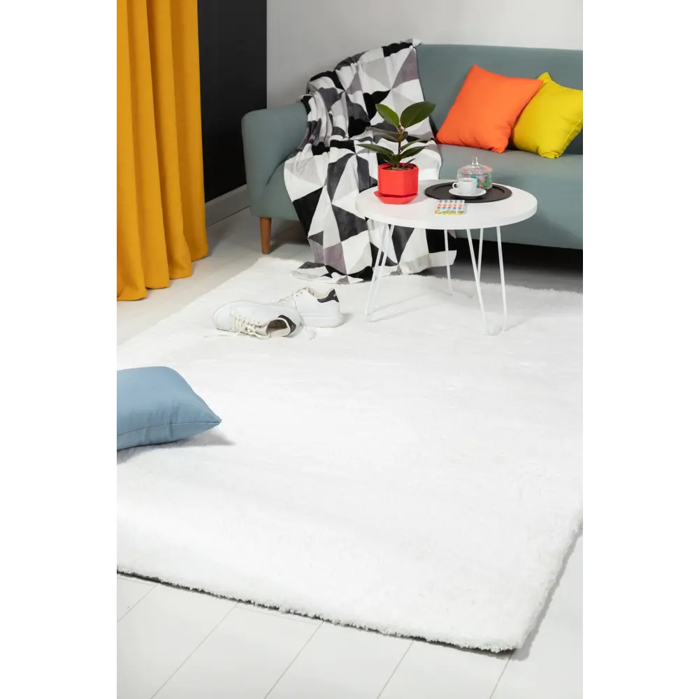 Ковер полиэстер Amigo Лавсан 160x230 см цвет белый STLM-2049737 - Вид №4