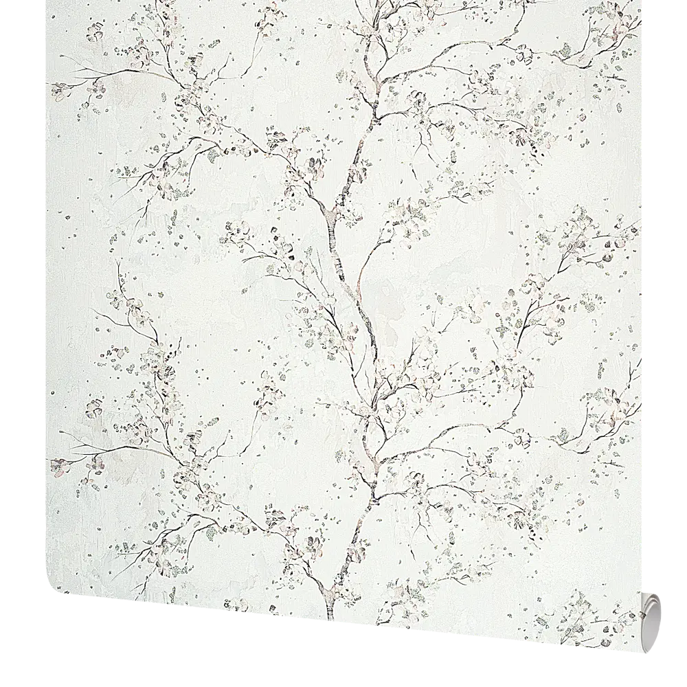 Обои Ateliero Scarlett бежевые с растительным узором в стиле кантри 89409067 STLM-1564160